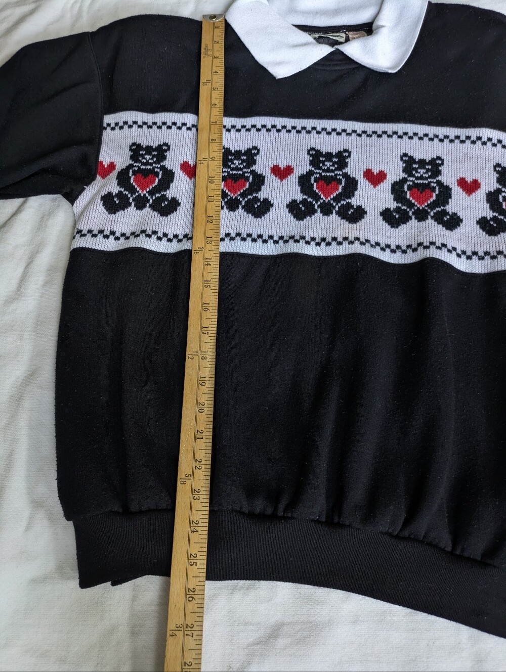 Womens Teddy Bear Heart Sweater M/L - Picture 4 of 7
